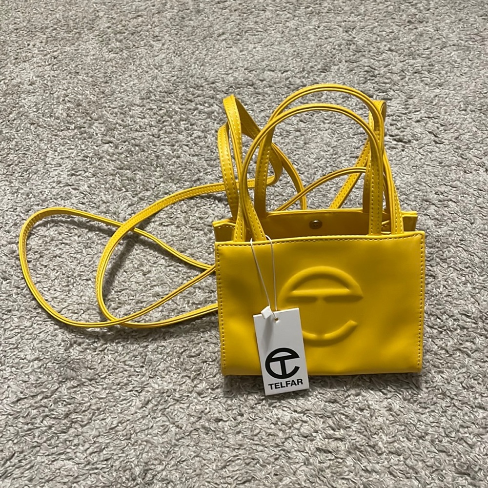 Brand New Yellow Telfar Small Bag